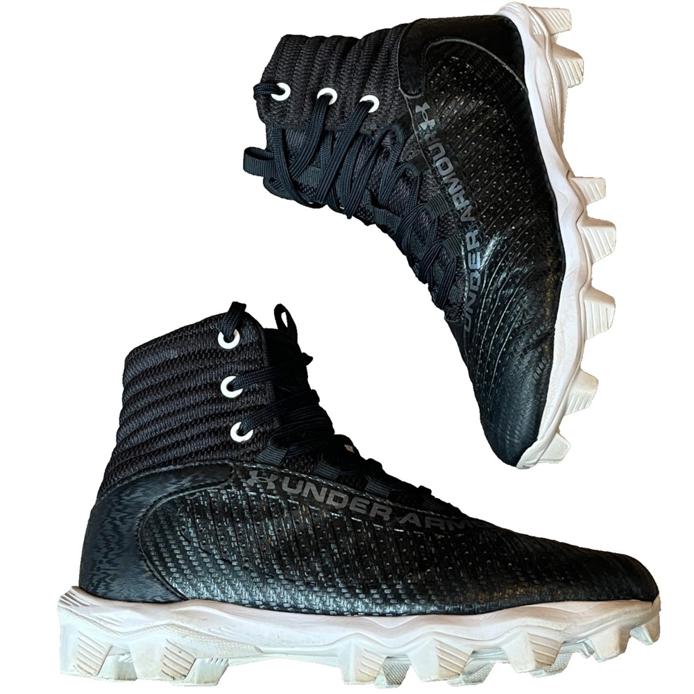 Under Armour Highlight Football Lacrosse Black High‎ Cleats Men 6 UK 5.5 EU 38.5
